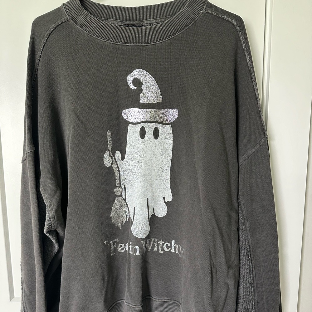 Aerie Halloween Big Chill Sweatshirt - “Feelin’ Witchy”
